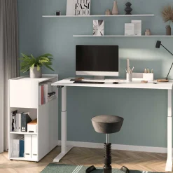 Online Wohnen Weißes Homeoffice Möbel Set modern - Sparkle (zweiteilig)