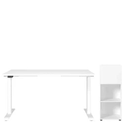 Online Wohnen Weißes Homeoffice Möbel Set modern - Sparkle (zweiteilig)