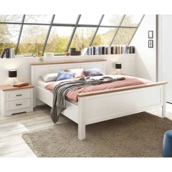 Outlet Wohnen Weißes Landhaus Schlafzimmer Set - Maggio (fünfteilig)
