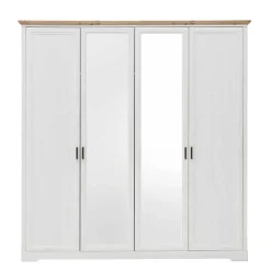 Outlet Wohnen Weißes Landhaus Schlafzimmer Set - Maggio (fünfteilig)