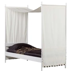 Best Wohnen Weißes Metallbett mit Baldachin - Jenva