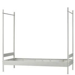Best Wohnen Weißes Metallbett mit Baldachin - Jenva