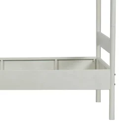 Best Wohnen Weißes Metallbett mit Baldachin - Jenva
