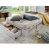 New Wohnen Weißes Palettenbett aus Kiefer Massivholz - Idena