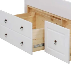 Discount Wohnen Weißes Schlafzimmer aus Holz - Velriva (vierteilig)