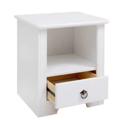 Discount Wohnen Weißes Schlafzimmer aus Holz - Velriva (vierteilig)