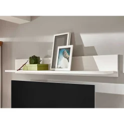 New Wohnen Weißes Wand Regal mit Rückwand - Diatara
