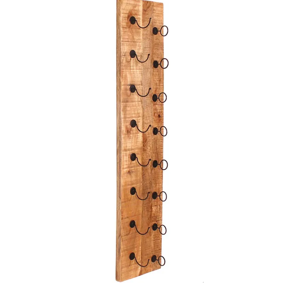 Discount Wohnen Weinflaschenhalter aus Mangobaum Massivholz - Indri