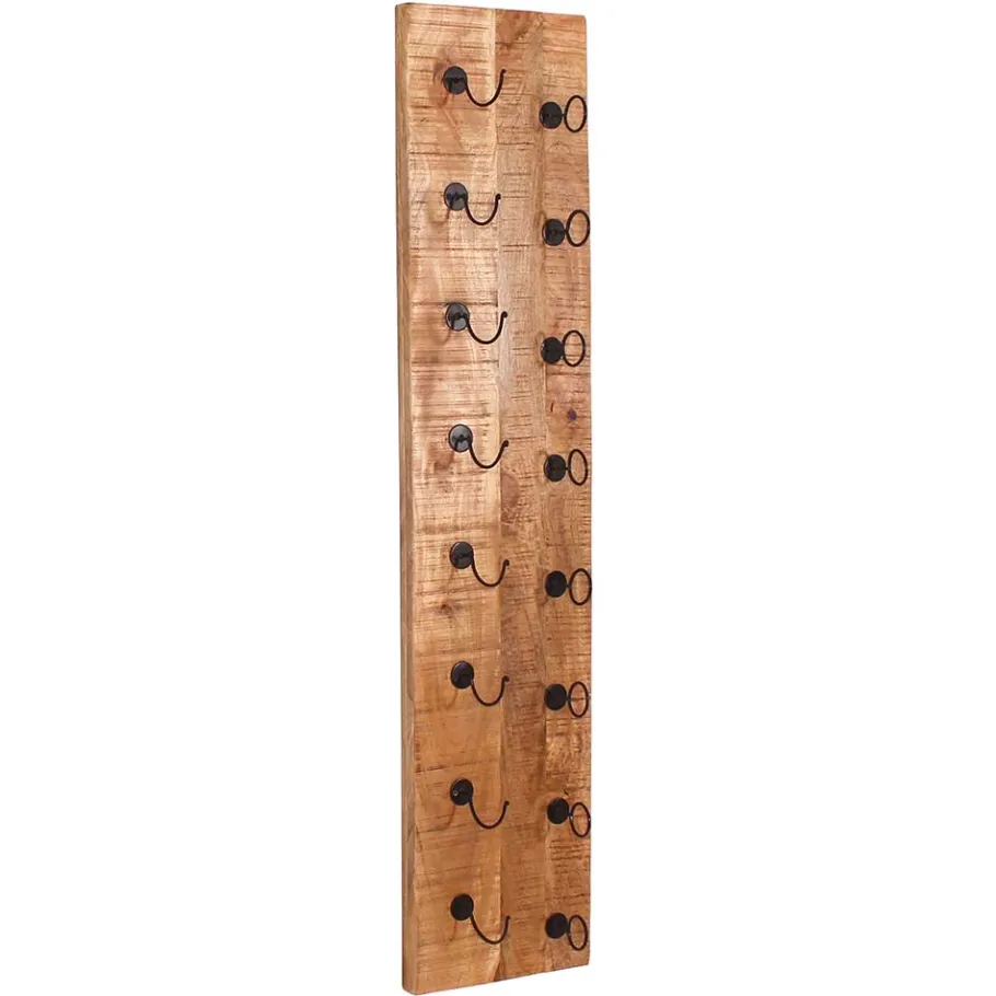 Discount Wohnen Weinflaschenhalter aus Mangobaum Massivholz - Indri