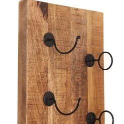 Discount Wohnen Weinflaschenhalter aus Mangobaum Massivholz - Indri