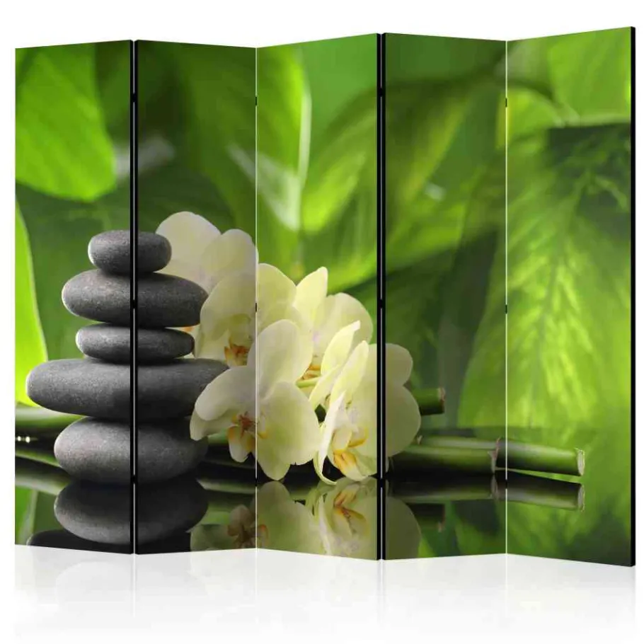 Wohnen Wellness Zen Foto Paravent mit Orchideen - Onias