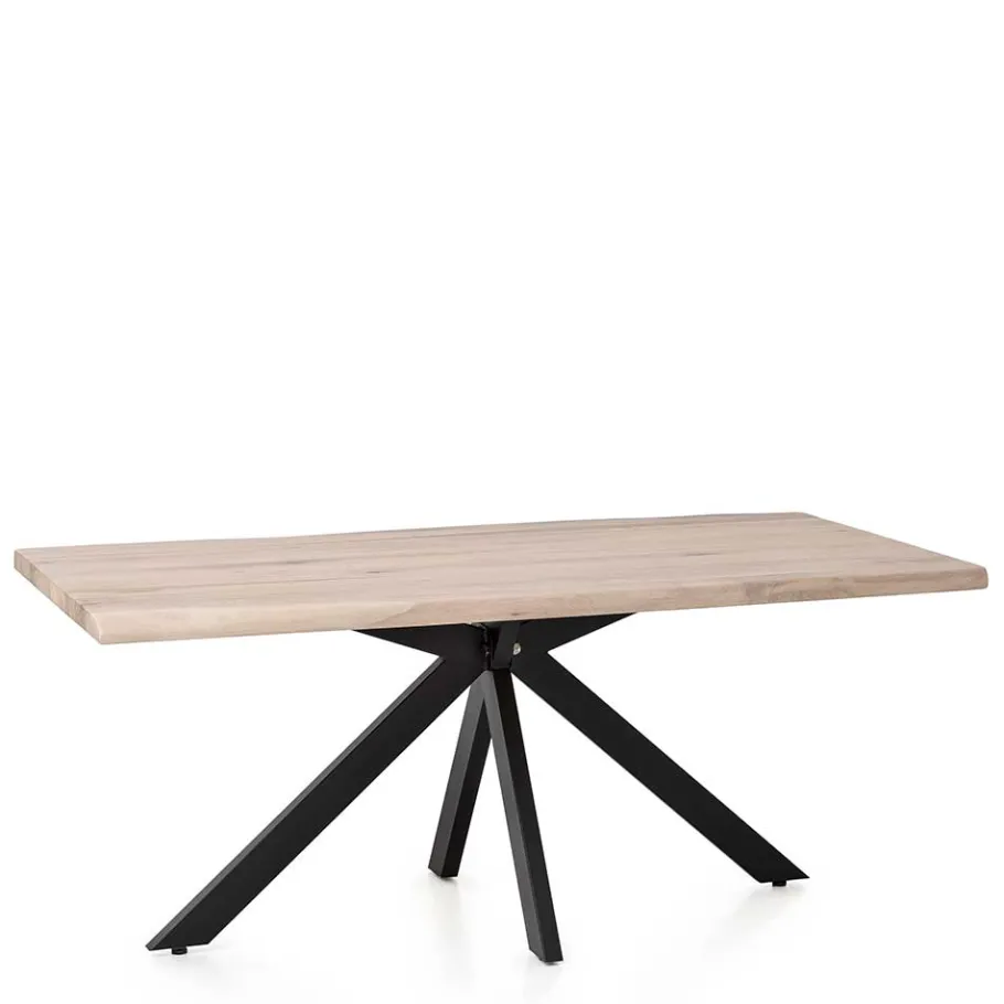 Clearance Wohnen White Wash Esszimmertisch mit Baumkante - Wieza