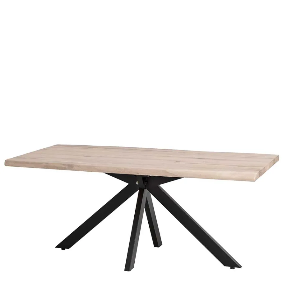 Clearance Wohnen White Wash Esszimmertisch mit Baumkante - Wieza