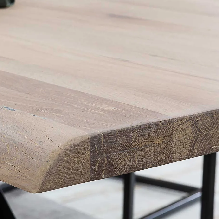 Clearance Wohnen White Wash Esszimmertisch mit Baumkante - Wieza