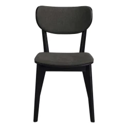 Hot Wohnen White Wash Tisch & Stühle Schwarz - Pessoa (siebenteilig)