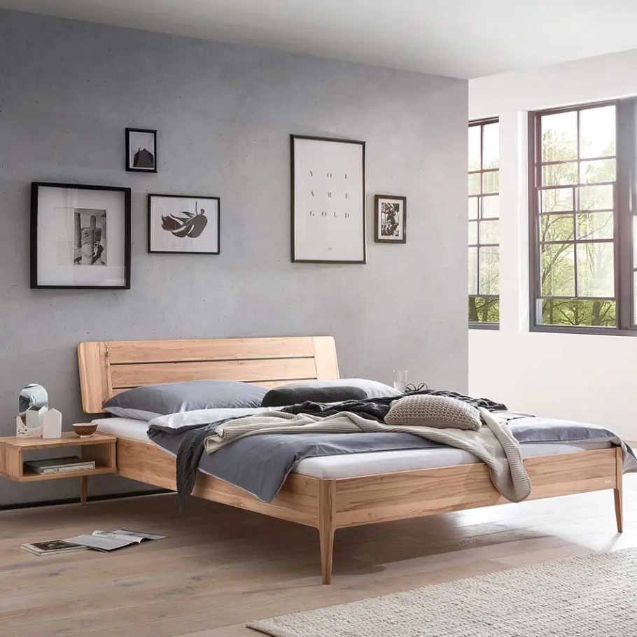 Online Wohnen Wildbuche Bett mit 140 cm Breite modern - Sesedra