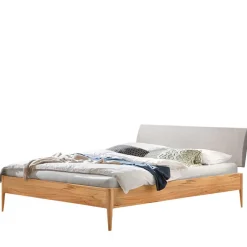 Discount Wohnen Wildbuche Bett mit Polsterkopfteil - Liancos