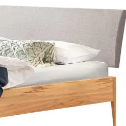 Discount Wohnen Wildbuche Bett mit Polsterkopfteil - Liancos