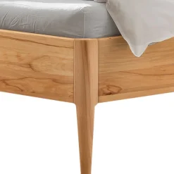 Discount Wohnen Wildbuche Bett mit Polsterkopfteil - Liancos