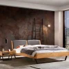 Online Wohnen Wildbuche Designbett im Industrial Stil - Sanatate