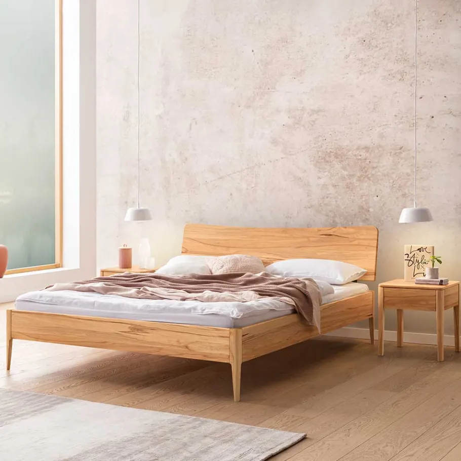 New Wohnen Wildbuche Doppelbett in 160x200 oder 180x200 - Urezzas