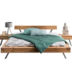 Sale Wohnen Wildeiche Balkenbett Set 4 Größen - Chaya (dreiteilig)