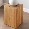 New Wohnen Wildeiche Beistelltisch in Blockform - Acapella