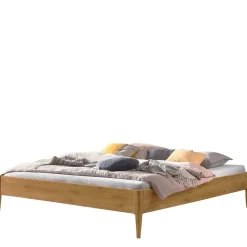 New Wohnen Wildeiche Bett für Dachschrägen - Vinodoras