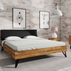 Hot Wohnen Wildeiche Bett in Überlänge 200x220 cm - Mandirov