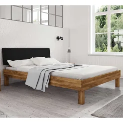 New Wohnen Wildeiche Bett mit 190cm Länge - Olbysca