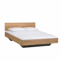 Discount Wohnen Wildeiche Bett Siao mit Kufengestell dunkel