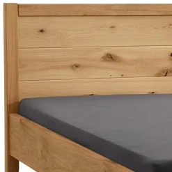 Outlet Wohnen Wildeiche Doppelbett mit Holzkopfteil - Adeira