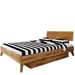 Wohnen Wildeiche Einzelbett mit Unterlänge 190 cm - Eavy III