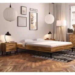 Best Wohnen Wildeiche Holzbett für Dachzimmer - Kerfa