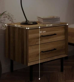 Best Wohnen Wildeiche Holzbett für Dachzimmer - Kerfa