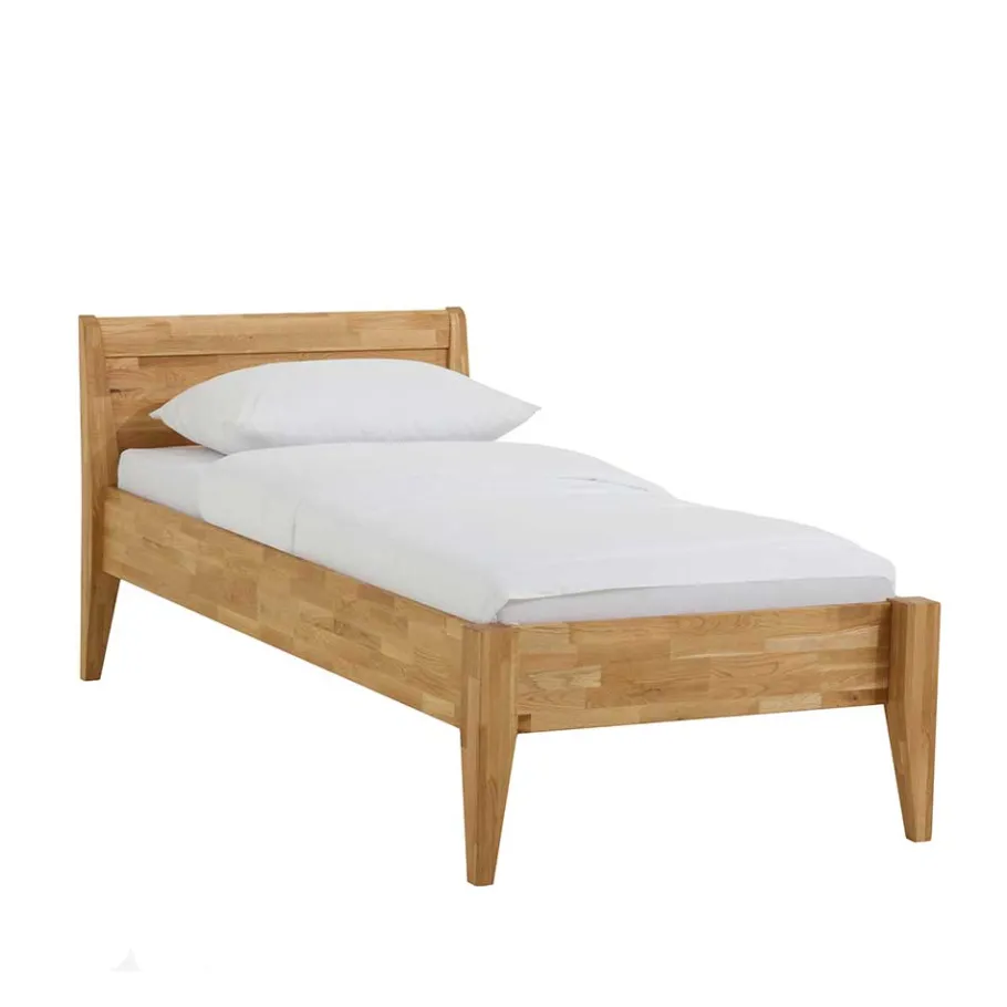 Discount Wohnen Wildeiche Holzbett Homlet mit Komforthöhe