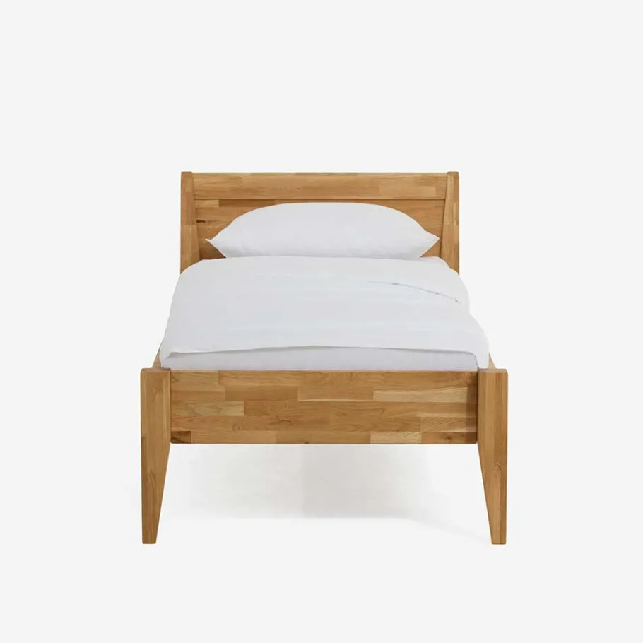 Discount Wohnen Wildeiche Holzbett Homlet mit Komforthöhe