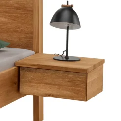 Outlet Wohnen Wildeiche Holzbett in modernem Design - Martinez