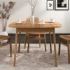 Wohnen Wildeiche Holztisch - 100 cm tief - Laida