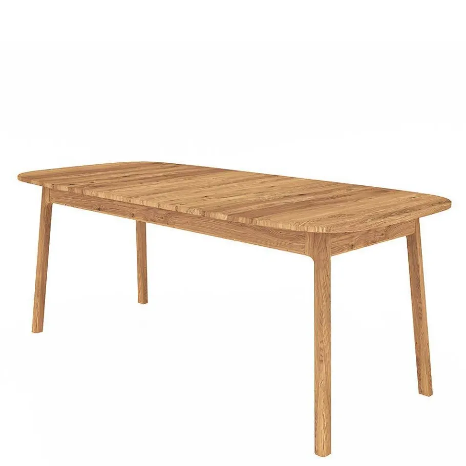 Wohnen Wildeiche Holztisch - 100 cm tief - Laida