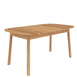 Wohnen Wildeiche Holztisch - 100 cm tief - Laida
