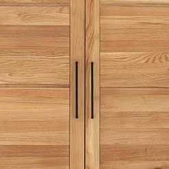 Outlet Wohnen Wildeiche Kleiderschrank in modernem Design - Zaisan