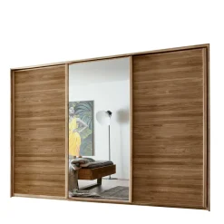 New Wohnen Wildeiche Kleiderschrank mit 3 Schwebetüren - Divnoi