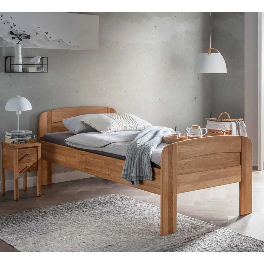 New Wohnen Wildeiche Komfortbett 90x200 oder 100x200 - Mauro