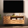 Outlet Wohnen Wildeiche Lowboard modern-elegant - Kerfa
