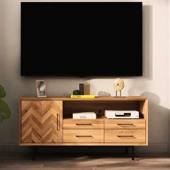 Outlet Wohnen Wildeiche Lowboard modern-elegant - Kerfa