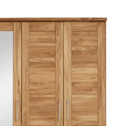 New Wohnen Wildeiche Schlafzimmerschrank Cranos mit Spiegel