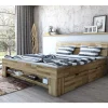 Discount Wohnen Wildeiche Schubkastenbett in modernem Design - Henrietta