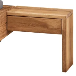 Discount Wohnen Wildeiche Schwebebett mit Naturkanten Kopfteil - Castro