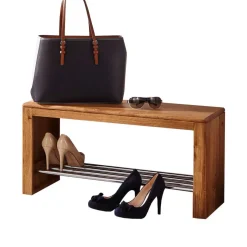Discount Wohnen Wildeiche Standgarderobe & Spiegel - Uvinessa (dreiteilig)